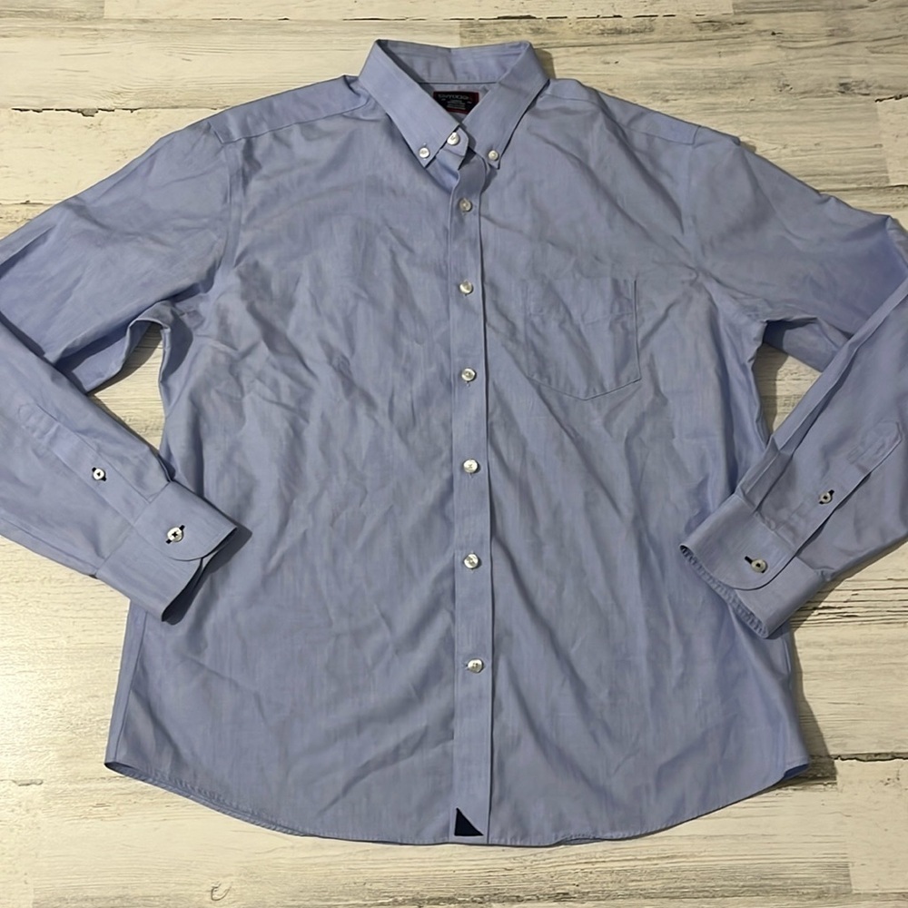 Untickit Blue Button Down Size Large - image 1